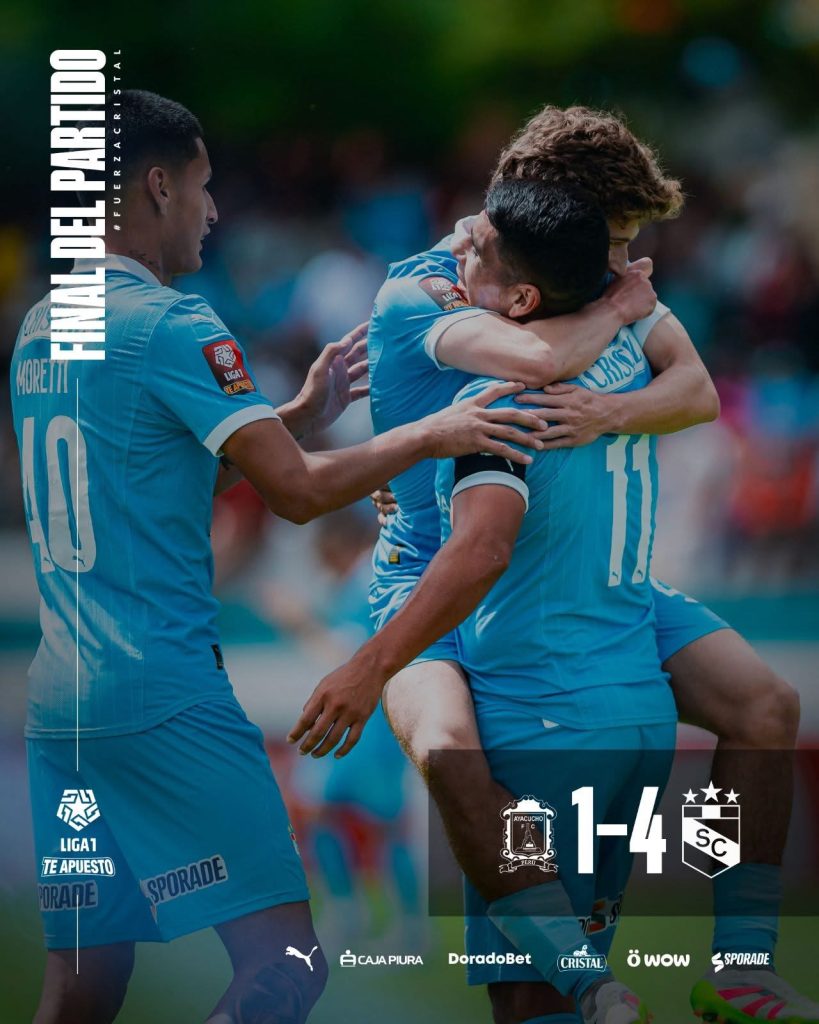 image-11-819x1024 El equipo rímense Sporting Cristal goleó 4-1 a Ayacucho FC en Huanta con equipo alternativo y se mete en la pelea por el Apertura