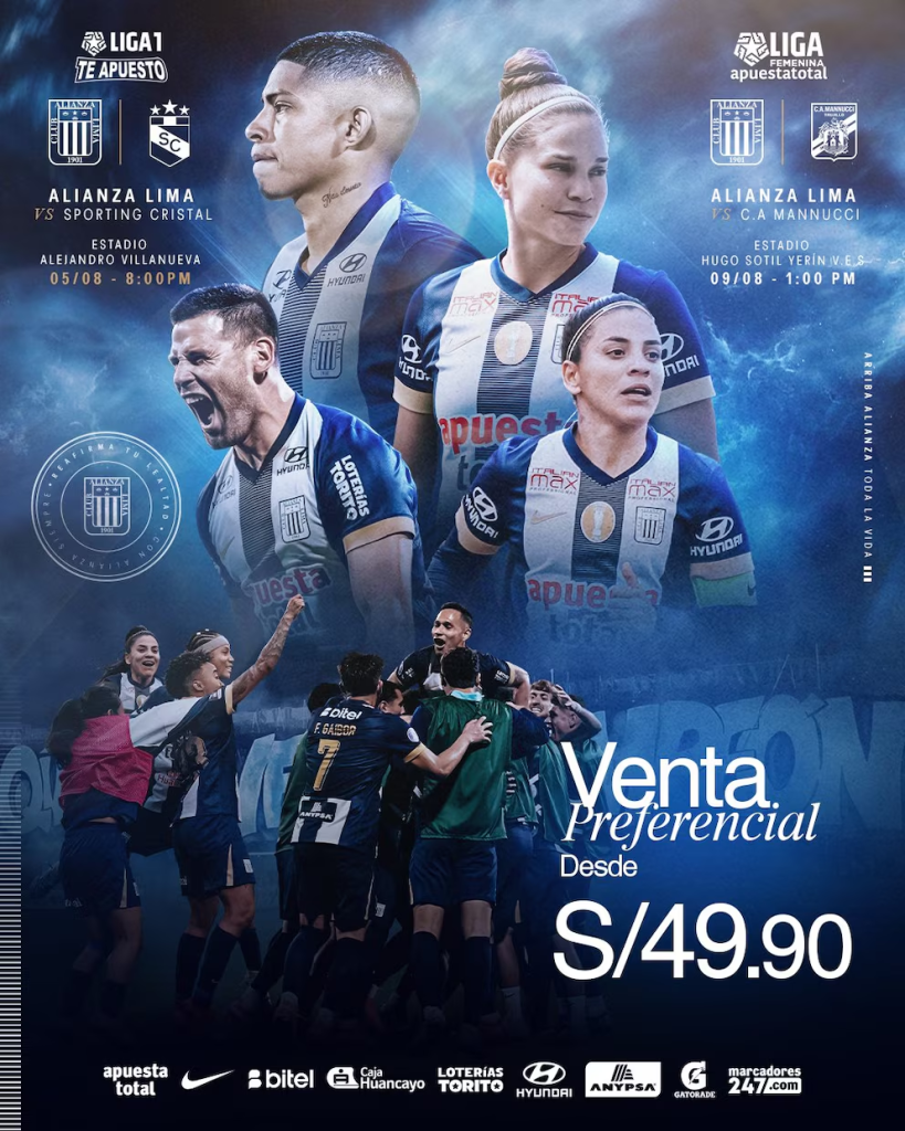 image-4-819x1024 Vuelve un clásico de barrio de alto voltaje: Alianza Lima recibe a Sporting Cristal en Matute por el Torneo Clausura 2025