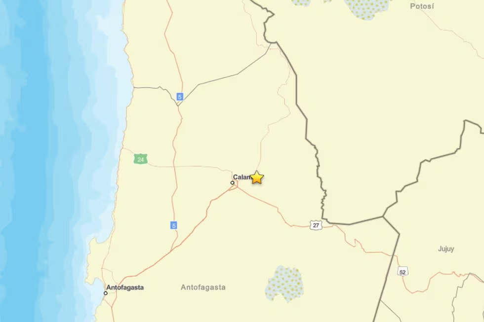 image Fuerte sismo de magnitud 6,9 sacude el norte de Chile: descartan tsunami y no se reportan heridos